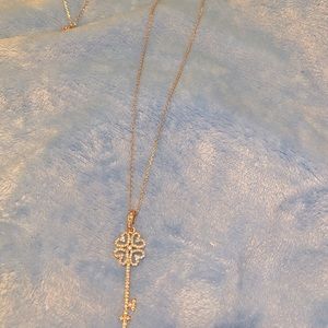 LC by Lauren Conrad antique pave key necklace